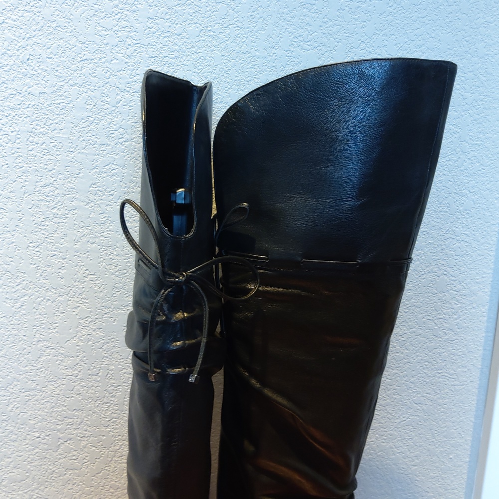Guess over knee black boots women's size 6.5